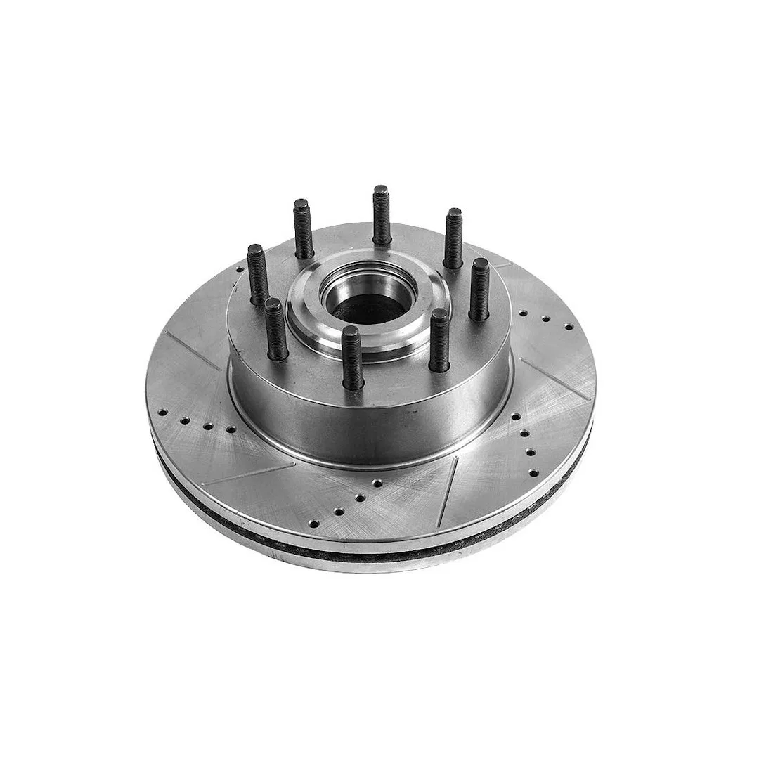 AR85169XL – POWERSTOP Brake Rotor, Drilled And Slotted One Piece Design With Hat Wheel Bolt Pattern 8 x 170 Millimete...